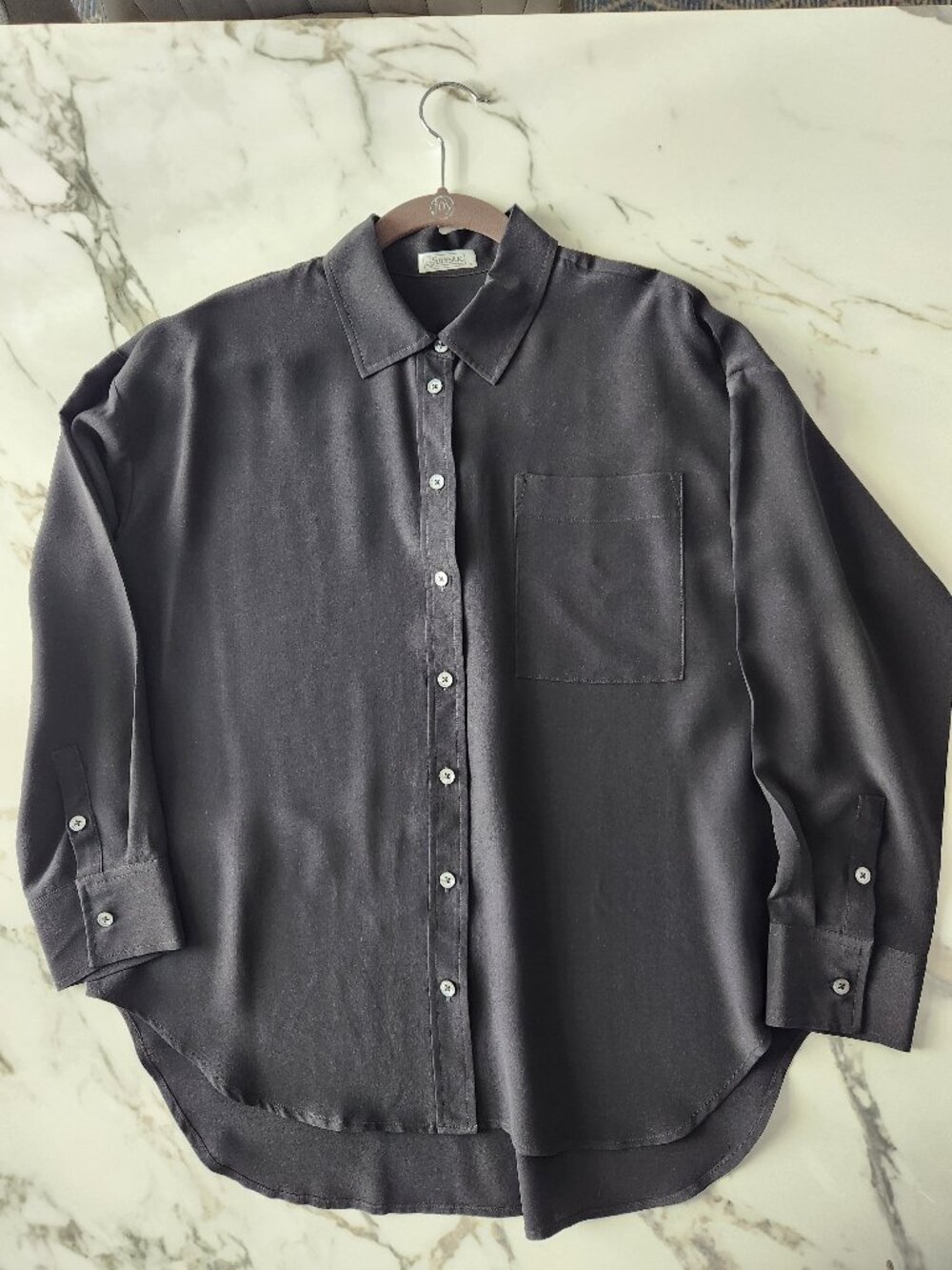 LilySilk Button Down Blouse - Size M